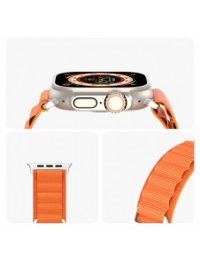 Sportrem med spänne för Apple Watch 9 / 8 / 7 / 6 / SE / 5 / 4 / 3 / 2 / 1 (41, 40, 38 mm) Dux Ducis Strap GS Version - orang