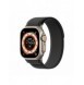 Sport kardborrband för Apple Watch 9 / 8 / 7 / 6 / SE / 5 / 4 / 3 / 2 / 1 (38, 40, 41 mm) Dux Ducis-rem YJ-version - svart oc