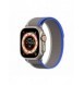 Sport kardborrband för Apple Watch 9 / 8 / 7 / 6 / SE / 5 / 4 / 3 / 2 / 1 (38, 40, 41 mm) Dux Ducis-rem YJ-version - blå-grå