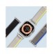 Sport kardborrband för Apple Watch 9 / 8 / 7 / 6 / SE / 5 / 4 / 3 / 2 / 1 (38, 40, 41 mm) Dux Ducis-rem YJ-version - blå-grå