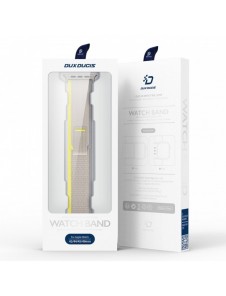 Sport kardborrband för Apple Watch 9 / 8 / 7 / 6 / SE / 5 / 4 / 3 / 2 / 1 (38, 40, 41 mm) Dux Ducis Strap YJ Version - gul-be