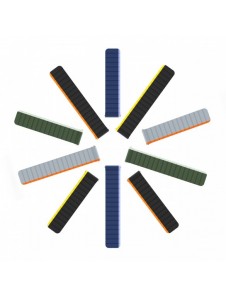 Universal Magnetic Samsung Galaxy Watch 6 Pro/6/6 Classic/5 Pro/5/5 Classic Dux Ducis-rem (20 mm LD-version) - Svart/Gul