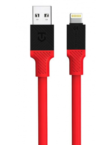 Tactical Fat Man-kabel USB-A/Lightning 1m Röd