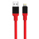 Tactical Fat Man-kabel USB-A/Lightning 1m Röd