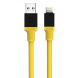 Tactical Fat Man-kabel USB-A/Lightning 1m Gul