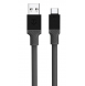 Tactical Fat Man-kabel USB-A/USB-C 1m Grå