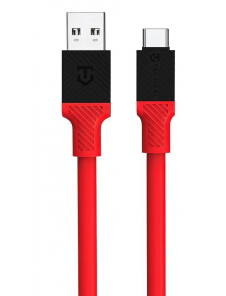 Tactical Fat Man-kabel USB-A/USB-C 1m Röd