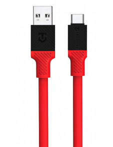 Tactical Fat Man-kabel USB-A/USB-C 1m Röd