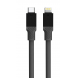 Tactical Fat Man-kabel USB-C/Lightning 1m Grå