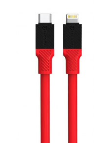Tactical Fat Man-kabel USB-C/Lightning 1m Röd