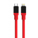 Tactical Fat Man-kabel USB-C/Lightning 1m Röd