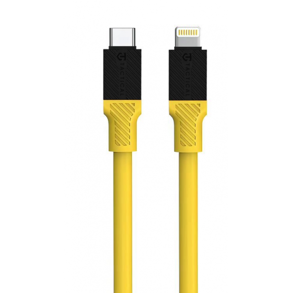 Tactical Fat Man-kabel USB-C/Lightning 1m Gul