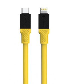 Tactical Fat Man-kabel USB-C/Lightning 1m Gul