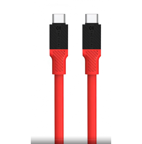 Tactical Fat Man-kabel USB-C/USB-C 1m Röd
