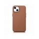 iCarer Case Läderfodral Skal för iPhone 14 Plus Brown (MagSafe-kompatibel)
