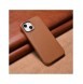 iCarer Case Läderfodral Skal för iPhone 14 Plus Brown (MagSafe-kompatibel)