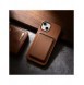 iCarer Case Läderfodral Skal för iPhone 14 Plus Brown (MagSafe-kompatibel)