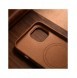 iCarer Case Läderfodral Skal för iPhone 14 Plus Brown (MagSafe-kompatibel)