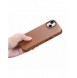 iCarer Case Läderfodral Skal för iPhone 14 Plus Brown (MagSafe-kompatibel)