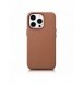 iCarer Case Läderfodral skal för iPhone 14 Pro Max Brown (WMI14220708-BN) (MagSafe-kompatibel)