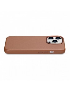 iCarer Case Läderfodral skal för iPhone 14 Pro Max Brown (WMI14220708-BN) (MagSafe-kompatibel)