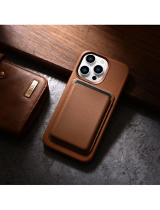 iCarer Case Läderfodral skal för iPhone 14 Pro Max Brown (WMI14220708-BN) (MagSafe-kompatibel)