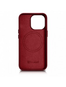 iCarer Case Läderfodral skal för iPhone 14 Pro Red (WMI14220706-RD) (MagSafe-kompatibel)