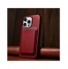 iCarer Case Läderfodral skal för iPhone 14 Pro Red (WMI14220706-RD) (MagSafe-kompatibel)