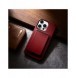 iCarer Case Läderfodral skal för iPhone 14 Pro Red (WMI14220706-RD) (MagSafe-kompatibel)