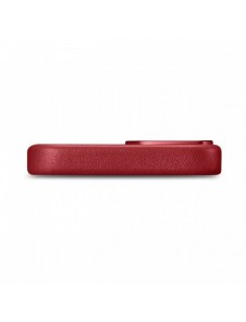 iCarer Fodral Läderfodral av naturläder för iPhone 14 Plus röd (kompatibel med MagSafe)