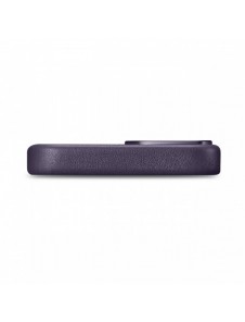 iCarer Case Läderfodral för iPhone 14 Plus mörklila (MagSafe-kompatibel)