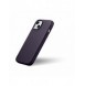 iCarer Case Läderfodral för iPhone 14 Plus mörklila (MagSafe-kompatibel)