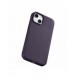 iCarer Case Läderfodral för iPhone 14 Plus mörklila (MagSafe-kompatibel)
