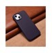 iCarer Case Läderfodral för iPhone 14 Plus mörklila (MagSafe-kompatibel)
