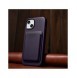 iCarer Case Läderfodral för iPhone 14 Plus mörklila (MagSafe-kompatibel)