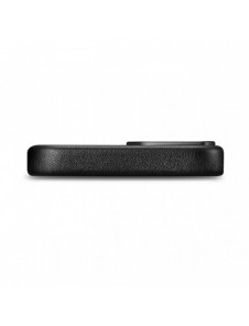 iCarer Fodral Läderfodral för iPhone 14 Plus äkta läderfodral svart (kompatibelt med MagSafe)