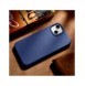 iCarer Fodral Läderfodral för iPhone 14 Plus äkta läderfodral blå (kompatibelt med MagSafe)