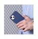 iCarer Fodral Läderfodral för iPhone 14 Plus äkta läderfodral blå (kompatibelt med MagSafe)