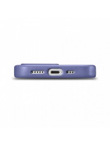 iCarer Fodral Läderfodral Äkta läderfodral för iPhone 14 Pro Ljuslila (WMI14220706-LP) (MagSafe-kompatibel)