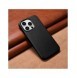 iCarer Fodral Läderfodral Äkta läderfodral för iPhone 14 Pro Max svart (WMI14220708-BK) (MagSafe-kompatibel)