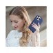 iCarer Case Läderfodral Äkta läderfodral för iPhone 14 Pro Max blå (WMI14220708-BU) (MagSafe-kompatibel)