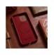 iCarer Fodral Läderfodral Äkta läderfodral för iPhone 14 Pro Max röd (WMI14220708-RD) (MagSafe-kompatibel)