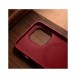 iCarer Fodral Läderfodral Äkta läderfodral för iPhone 14 Pro Max röd (WMI14220708-RD) (MagSafe-kompatibel)