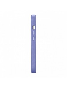 iCarer Fodral Läderfodral Äkta läder iPhone 14 Plus Ljuslila (MagSafe-kompatibel)