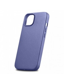 iCarer Fodral Läderfodral Äkta läder iPhone 14 Plus Ljuslila (MagSafe-kompatibel)