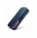 iCarer CE Oil Wax Premium Leather Folio Case iPhone 14 Plus magnetiskt flipfodral MagSafe blå (AKI14220707-BU)