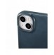 iCarer CE Oil Wax Premium Leather Folio Case iPhone 14 Plus magnetiskt flipfodral MagSafe blå (AKI14220707-BU)
