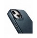iCarer CE Oil Wax Premium Leather Folio Case iPhone 14 Plus magnetiskt flipfodral MagSafe blå (AKI14220707-BU)