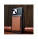 iCarer CE Oil Wax Premium Leather Folio Case iPhone 14 Plus magnetiskt flipfodral MagSafe blå (AKI14220707-BU)