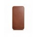 iCarer CE Oil Wax Premium Läder Foliofodral iPhone 14 Plus magnetiskt flipfodral MagSafe brun (AKI14220707-BN)